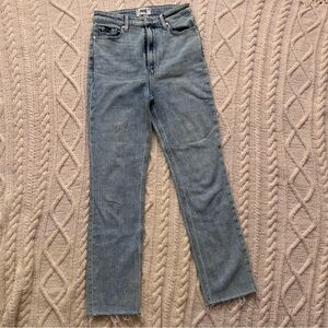 Paige Premium Denim - Ultra High Rise Cindy w/ Raw Hem in Mariska, Size 27